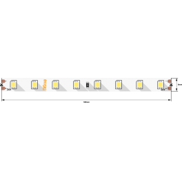 Лента светодиодная ПРО SMD2835 80LED/м 7,2Вт/м 24В IP20 Цвет:Холодный белый (1метр) SWG